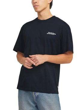 Camiseta Jack and Jones Beau azul marino para hombre.