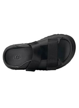 Sandálias UGG GoldenGlow Slide preto para menino e menina