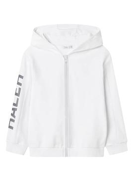 Moletom Name It Hepaw Regular branco para menino