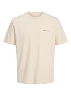 Camiseta Jack And Jones Varenna Pintada bege Criança