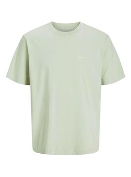 Camiseta Jack And Jones Varenna Pintada verde criança.