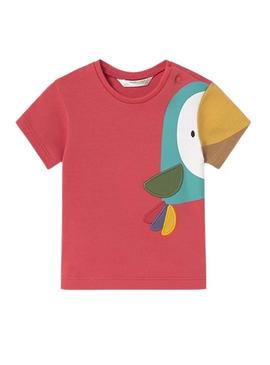 Camiseta Mayoral Pomelo vermelho para bebê.