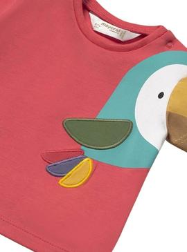 Camiseta Mayoral Pomelo vermelho para bebê.