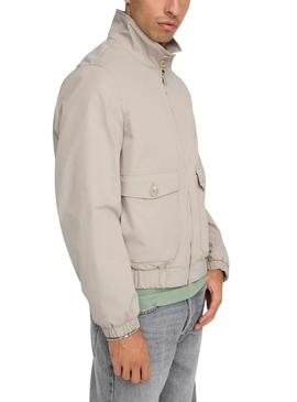 Casaco o casaco Only and Sons Ron bege para homem.