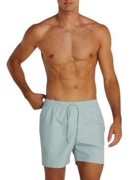  Fato de banho Calvin Klein com fita logo turquesa para homem