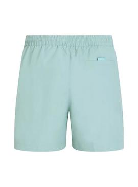  Fato de banho Calvin Klein com fita logo turquesa para homem