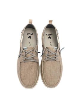 Náutico Walkin Pitas Maui Flax bege para homens