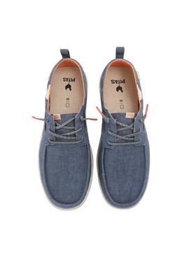 Náutico Walkin Pitas Maui Flax azul para homens.