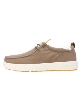 Sapatos Walkin Pitas Wallabi Biarritz taupe para homem.