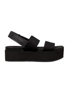 Sandálias de plataforma Calvin Klein preto para mulher.