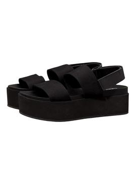 Sandálias de plataforma Calvin Klein preto para mulher.