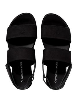 Sandálias de plataforma Calvin Klein preto para mulher.