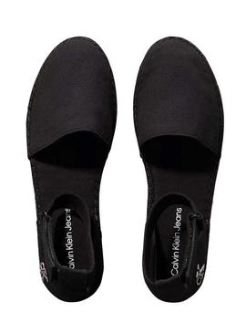 Alpargatas Calvin Klein com plataforma preto para mulher.