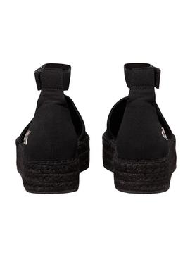 Alpargatas Calvin Klein com plataforma preto para mulher.