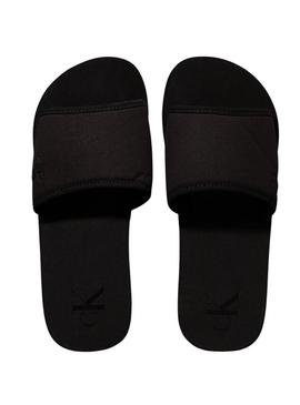 Chinelo plataforma preto Calvin Klein para mulher