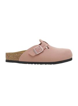 Tamancos Birkenstock Tokio rosa para menina.