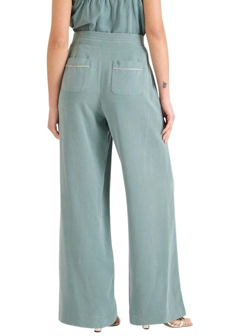 Calça Naf Naf Gala verde turquesa para mulher