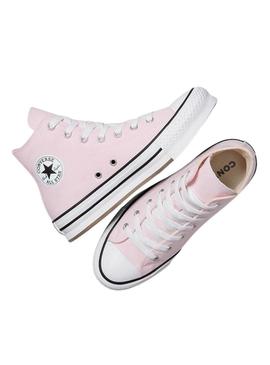 Sneakers Converse Chuck Taylor All Star plataforma rosa.