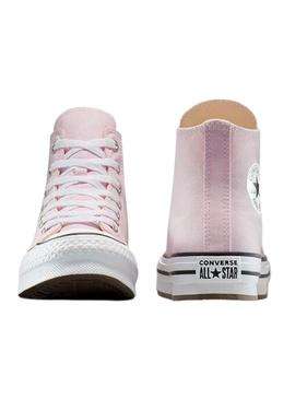 Sneakers Converse Chuck Taylor All Star plataforma rosa.