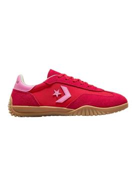 Tênis Converse Run Star rosa fúcsia.