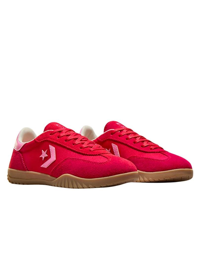 Tênis Converse Run Star rosa fúcsia.