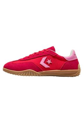 Tênis Converse Run Star rosa fúcsia.