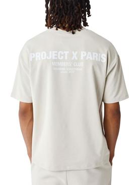 Camiseta Project x Paris Club Members bege para homem.