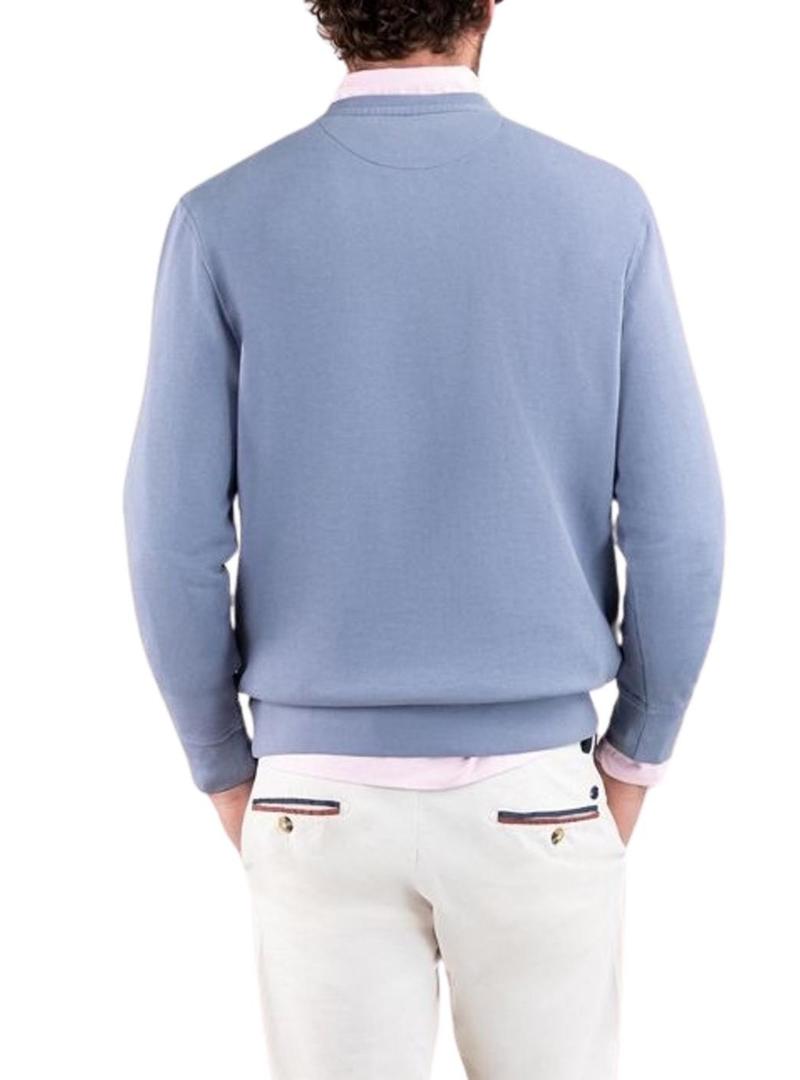 Moletom El Ganso básico azul para homem.