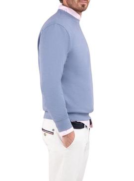 Moletom El Ganso básico azul para homem.