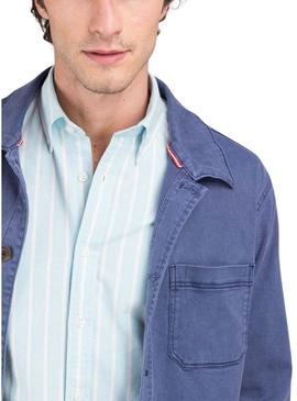 Camisa de sobretudo El Ganso Garment azul marinho para homem
