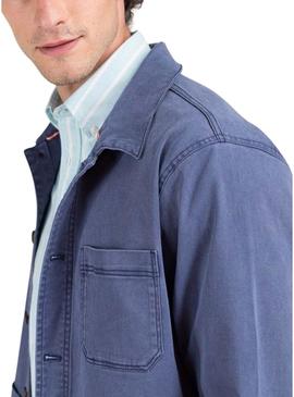 Camisa de sobretudo El Ganso Garment azul marinho para homem