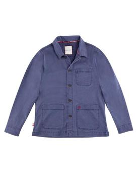 Camisa de sobretudo El Ganso Garment azul marinho para homem