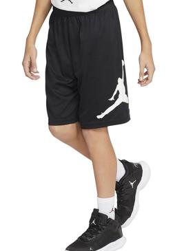 Bermudas Jordan Wrap preto para criança
