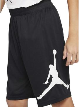 Bermudas Jordan Wrap preto para criança