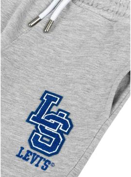 Bermuda Levis Monogram cinza para menino