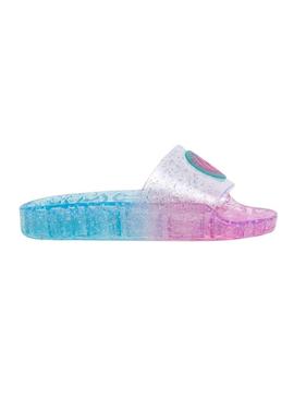 Chinelos Pepe Jeans Wave Glam com glitter para menina