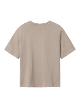 Camiseta Name It Irlan tostado para menino.