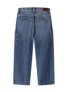 Calça jeans Pepe Jeans cargo para criança.