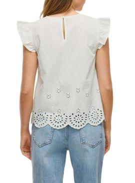 Blusa Vila Vihortensa branca para mulher.