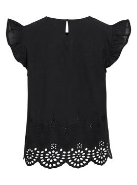 Blusa Vila Vihortensa preta para mulher.