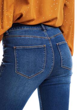 Jeans Vila Vicomit Felicia Azul Mulher
