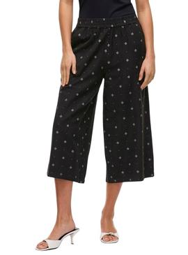 Calça Vila Viprisilla coulotte preta para mulher.