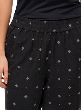Calça Vila Viprisilla coulotte preta para mulher.