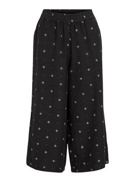 Calça Vila Viprisilla coulotte preta para mulher.