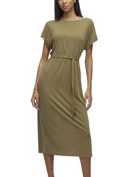 Vestido Vila Vimodala verde para mulher.