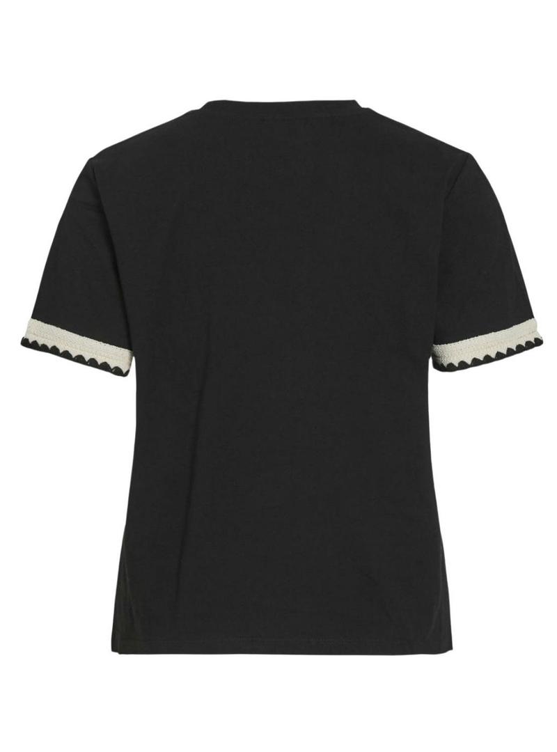 Camiseta Vila Vinajra preta para mulher