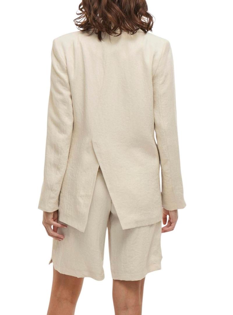 Blazer Vila Viflea bege para mulher