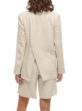 Blazer Vila Viflea bege para mulher
