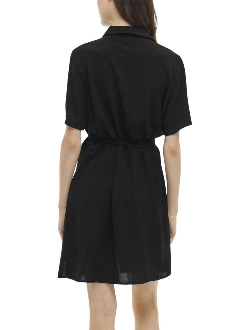 Vestido camisola preta Vila Vijosa para mulher.