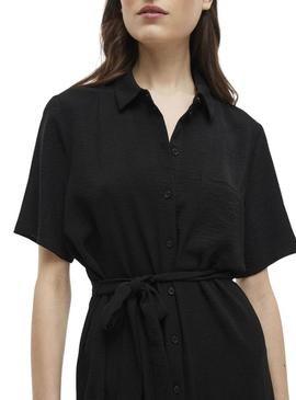 Vestido camisola preta Vila Vijosa para mulher.